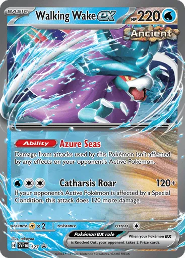 Walking Wake ex 127 Scarlet & Violet Black Star Promos