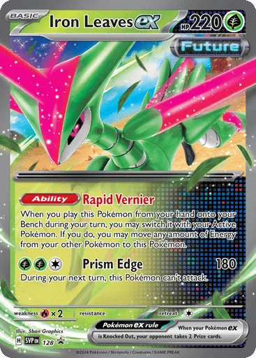 Iron Leaves ex 128 Scarlet & Violet Black Star Promos