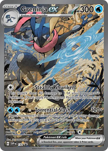 Greninja ex 132 Scarlet & Violet Black Star Promos