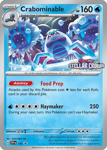 Crabominable 134 Scarlet & Violet Black Star Promos