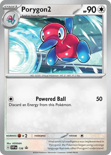 Porygon2 138 Scarlet & Violet Black Star Promos