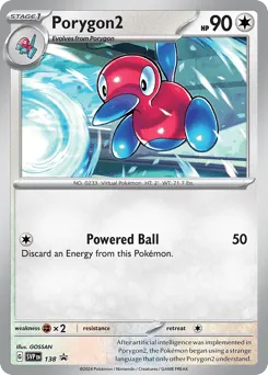 Porygon2 138 Scarlet & Violet Black Star Promos