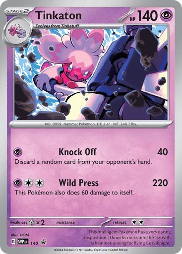 Tinkaton 140 Scarlet & Violet Black Star Promos