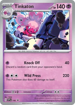 Tinkaton 140 Scarlet & Violet Black Star Promos