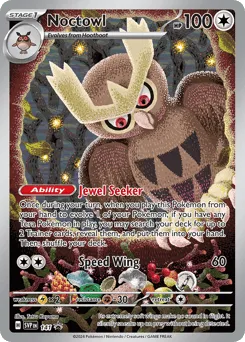 Noctowl 141 Scarlet & Violet Black Star Promos