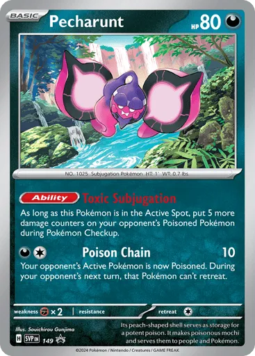 Pecharunt 149 Scarlet & Violet Black Star Promos