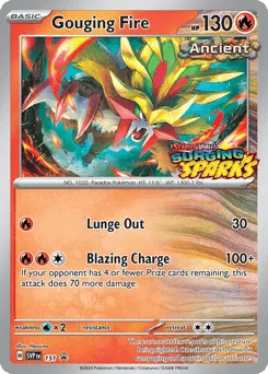Gouging Fire 151 Scarlet & Violet Black Star Promos