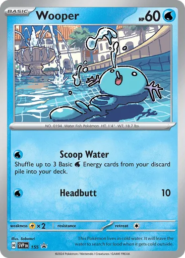 Wooper 155 Scarlet & Violet Black Star Promos
