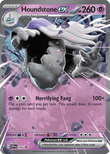 Houndstone ex 162 Scarlet & Violet Black Star Promos