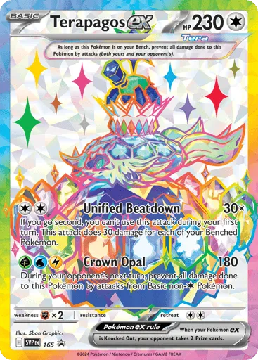 Terapagos ex 165 Scarlet & Violet Black Star Promos