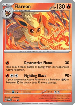 Flareon 167 Scarlet & Violet Black Star Promos