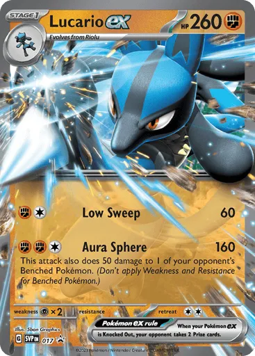 Lucario ex 017 Scarlet & Violet Black Star Promos