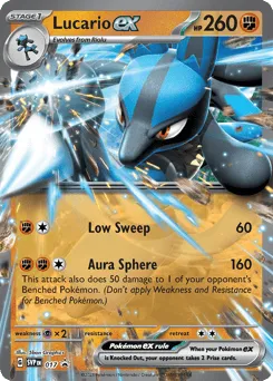 Lucario ex 017 Scarlet & Violet Black Star Promos