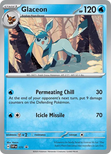 Glaceon 171 Scarlet & Violet Black Star Promos