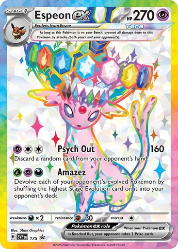 Espeon ex 175 Scarlet & Violet Black Star Promos