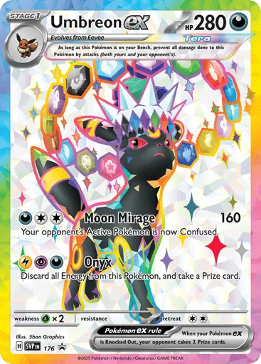 Umbreon ex 176 Scarlet & Violet Black Star Promos