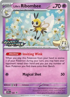 Lillie's Ribombee 183 Scarlet & Violet Black Star Promos