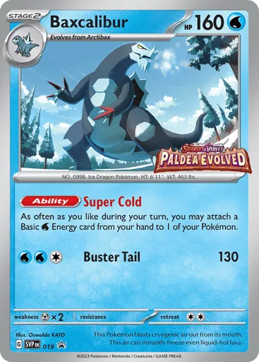 Baxcalibur 019 Scarlet & Violet Black Star Promos