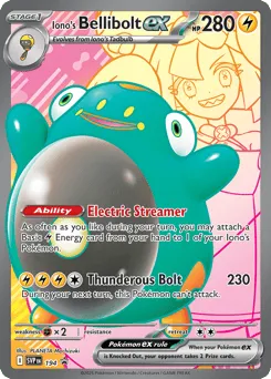 Iono's Bellibolt ex 194 Scarlet & Violet Black Star Promos