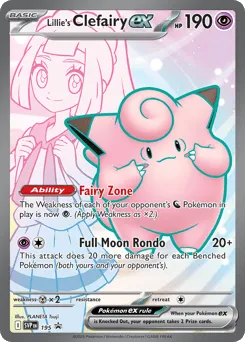 Lillie's Clefairy ex 195 Scarlet & Violet Black Star Promos