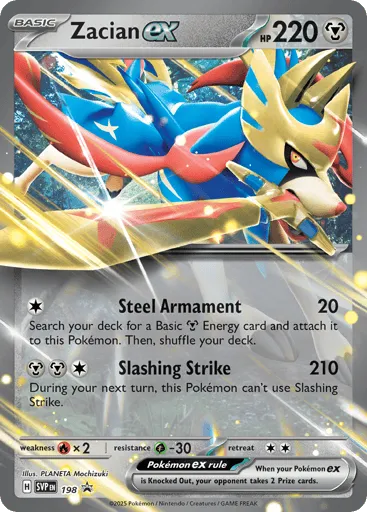 Zacian ex 198 Scarlet & Violet Black Star Promos