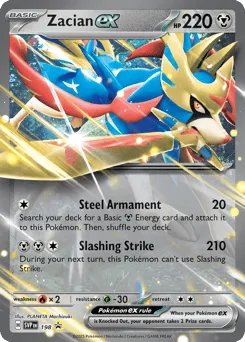 Zacian ex 198 Scarlet & Violet Black Star Promos
