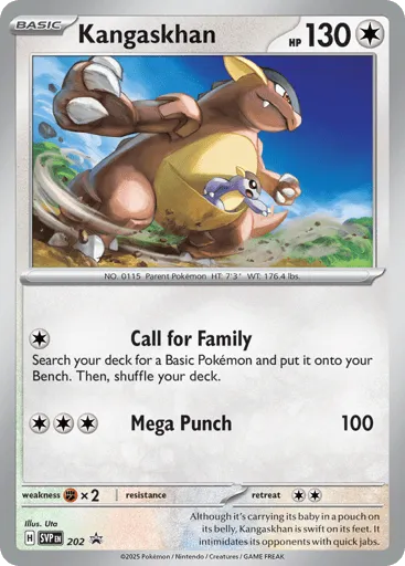 Kangaskhan 202 Scarlet & Violet Black Star Promos