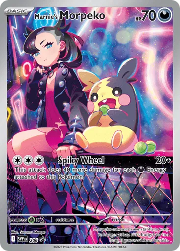 Marnie's Morpeko 206 Scarlet & Violet Black Star Promos