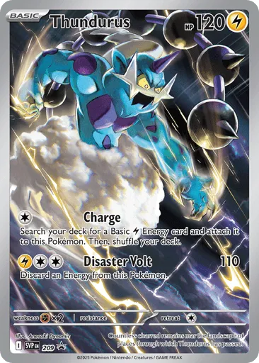 Thundurus 209 Scarlet & Violet Black Star Promos