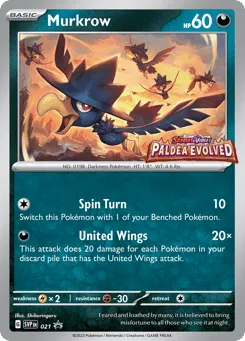 Murkrow 021 Scarlet & Violet Black Star Promos