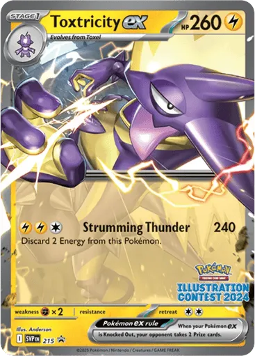 Toxtricity ex 215 Scarlet & Violet Black Star Promos