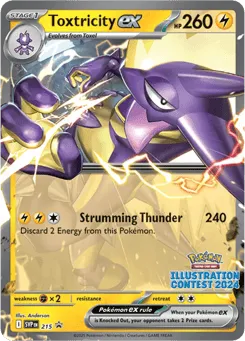Toxtricity ex 215 Scarlet & Violet Black Star Promos