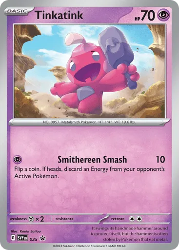 Tinkatink 025 Scarlet & Violet Black Star Promos