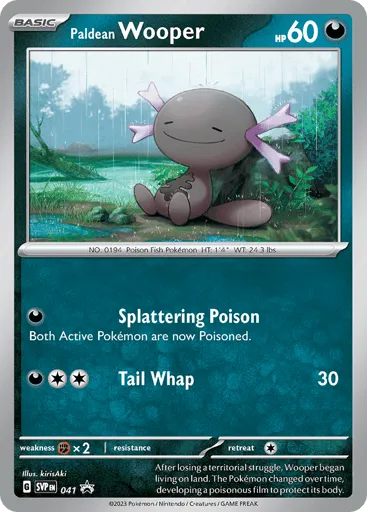 Paldean Wooper 041 Scarlet & Violet Black Star Promos