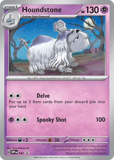 Houndstone 042 Scarlet & Violet Black Star Promos