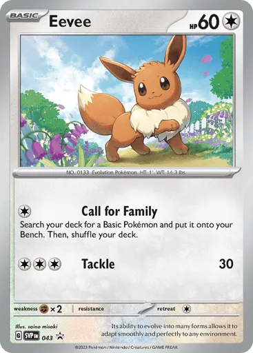 Eevee 043 Scarlet & Violet Black Star Promos