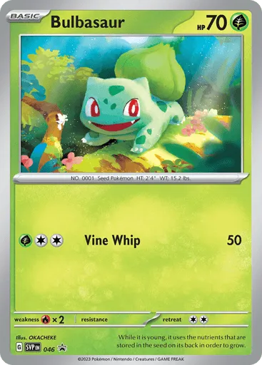 Bulbasaur 046 Scarlet & Violet Black Star Promos