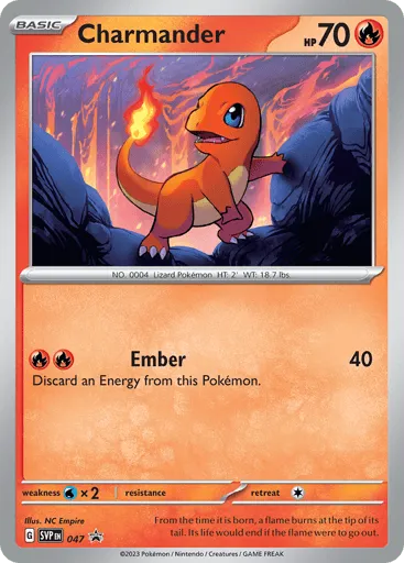 Charmander 047 Scarlet & Violet Black Star Promos