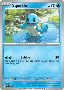 Squirtle 048 Scarlet & Violet Black Star Promos