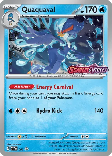 Quaquaval 005 Scarlet & Violet Black Star Promos