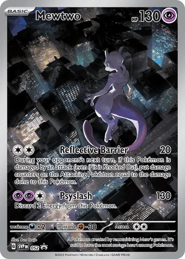 Mewtwo 052 Scarlet & Violet Black Star Promos