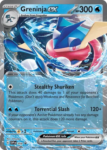 Greninja ex 054 Scarlet & Violet Black Star Promos