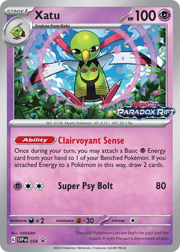 Xatu 059 Scarlet & Violet Black Star Promos