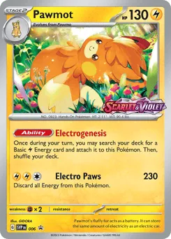 Pawmot 006 Scarlet & Violet Black Star Promos