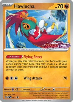 Hawlucha 007 Scarlet & Violet Black Star Promos