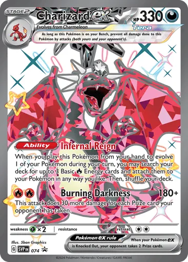 Charizard ex 074 Scarlet & Violet Black Star Promos