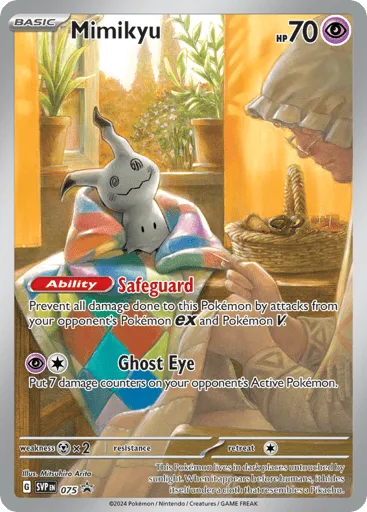 Mimikyu 075 Scarlet & Violet Black Star Promos