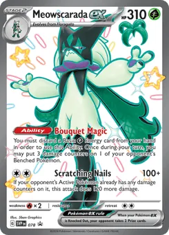 Meowscarada ex 078 Scarlet & Violet Black Star Promos
