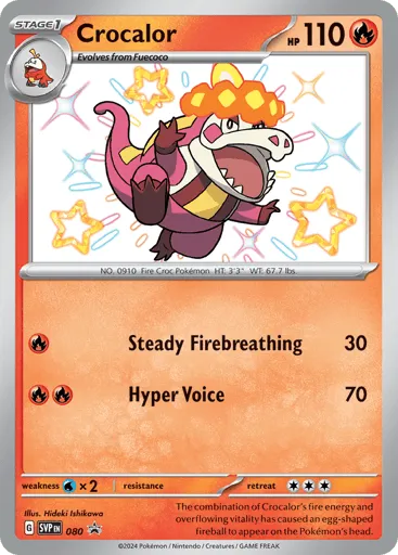 Crocalor 080 Scarlet & Violet Black Star Promos