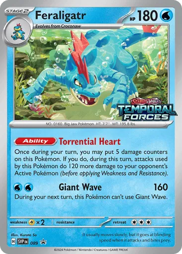 Feraligatr 089 Scarlet & Violet Black Star Promos